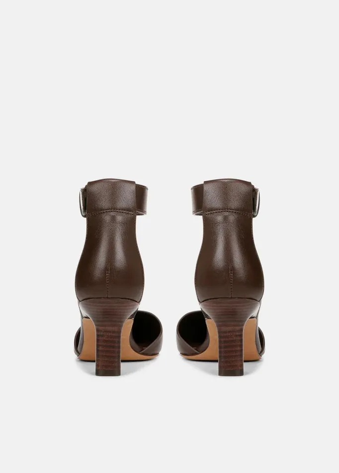 Women Heels Vince Perri AnkleStrap Heel Cacao Brown