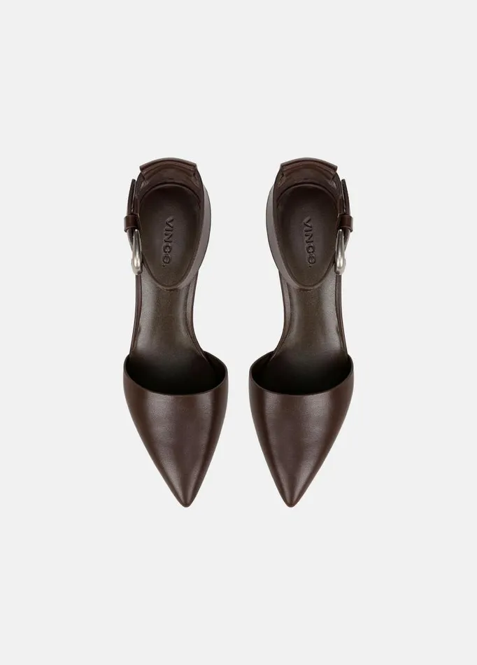 Women Heels Vince Perri AnkleStrap Heel Cacao Brown