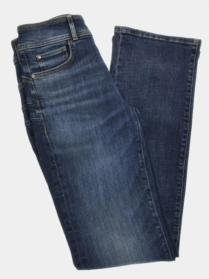 Women High Rise Straight Denim Pant Blue Guess Straight