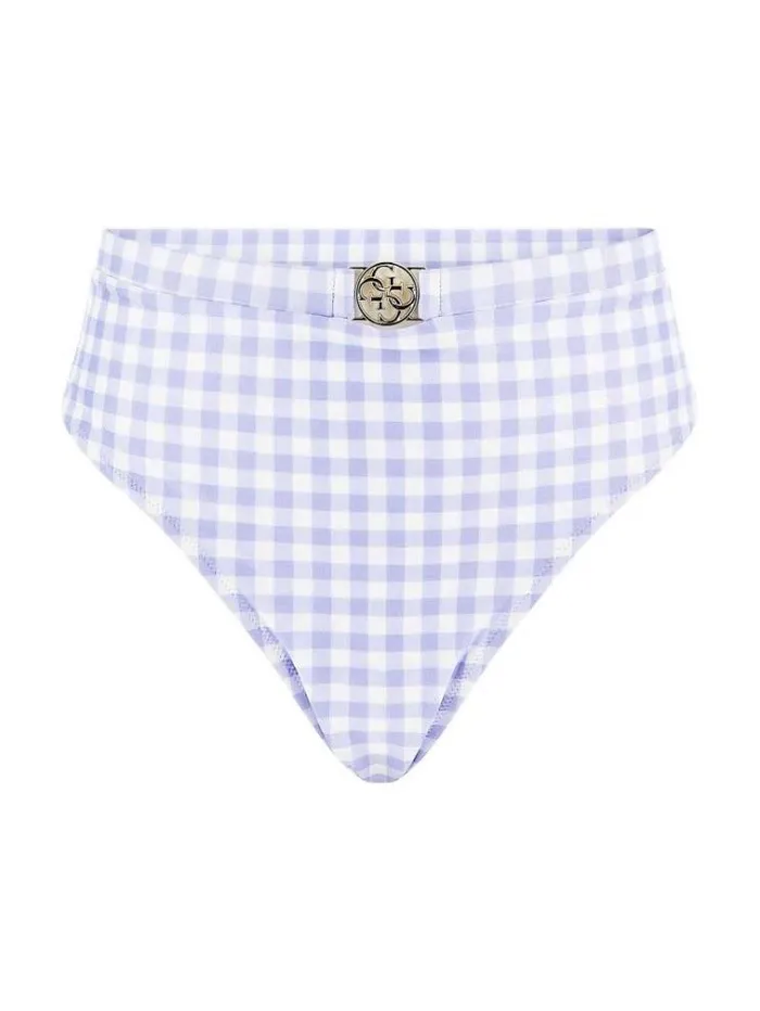 Women High Waist Brief Bikini Bottom Lilac Guess Beachwear