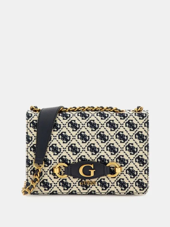 Women Izzy 4g Logo Crossbody Blue Multi Guess Crossbody Bags