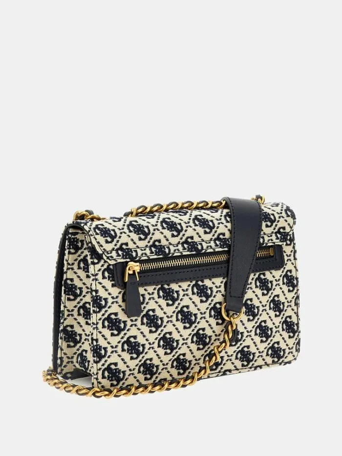 Women Izzy 4g Logo Crossbody Blue Multi Guess Crossbody Bags