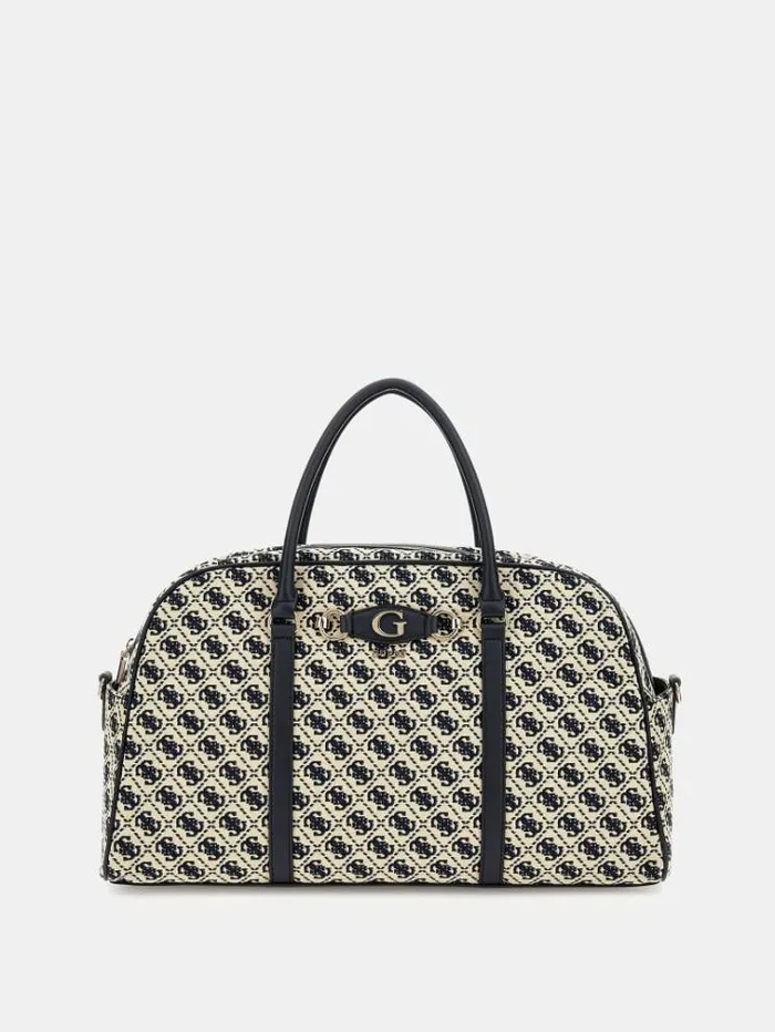 Women Izzy 4g Logo Weekender Bag Dark Blue Guess Travel Bags