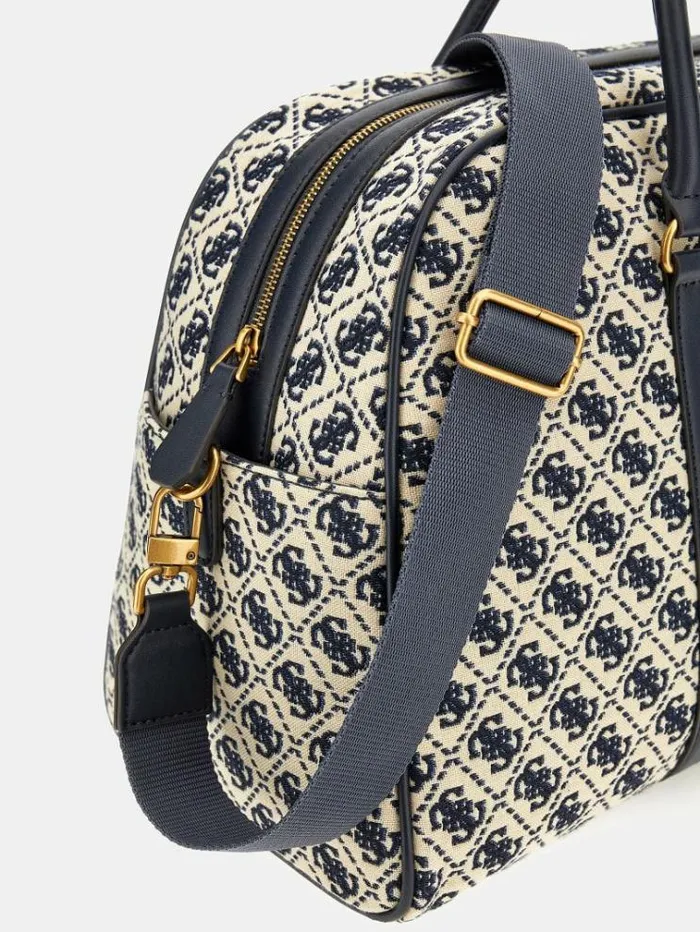 Women Izzy 4g Logo Weekender Bag Dark Blue Guess Travel Bags