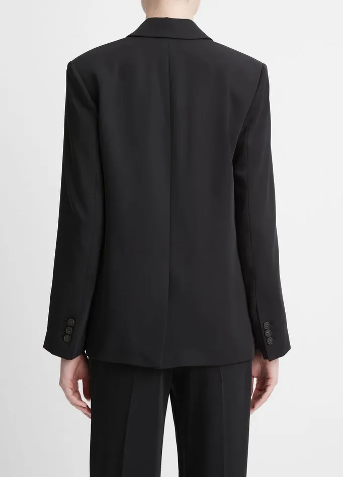 Women Jackets and Outerwear Vince Soft DoubleBreasted Blazer Black