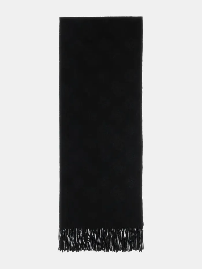 Women James Logo Scarf Black Guess Scarves And Foulards