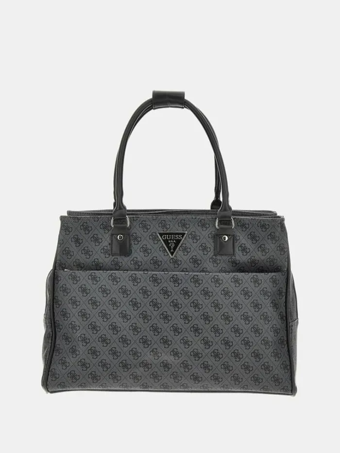 Women Jesco 4g Logo Shopper Black Multi Guess Travel Bags