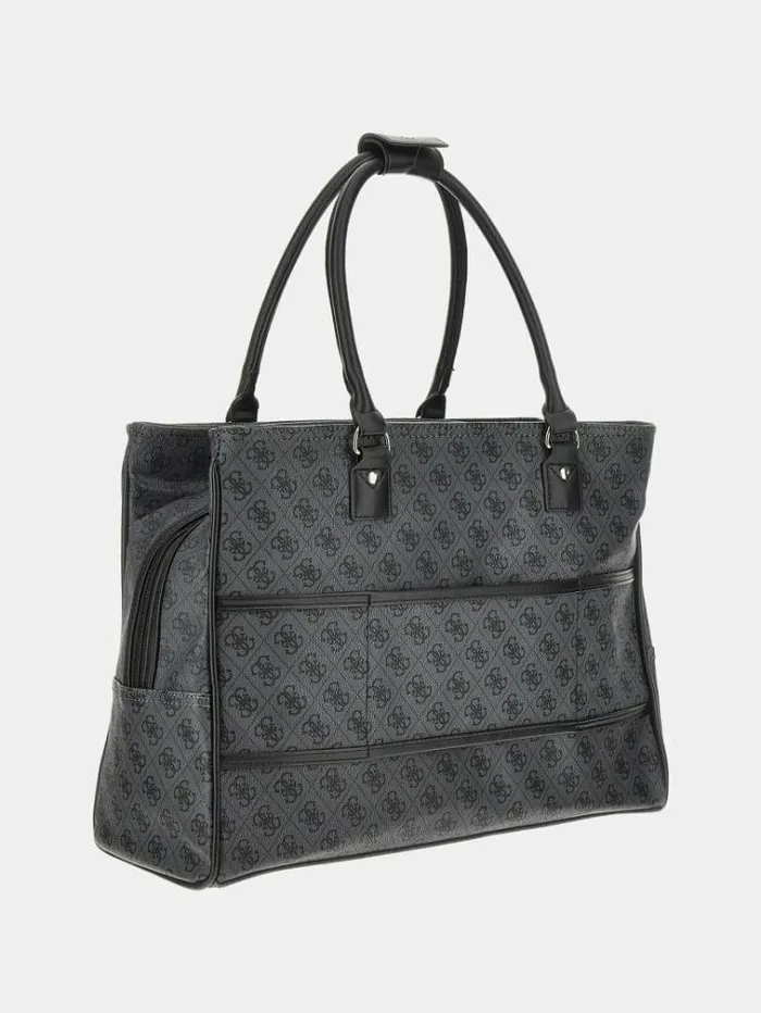 Women Jesco 4g Logo Shopper Black Multi Guess Travel Bags