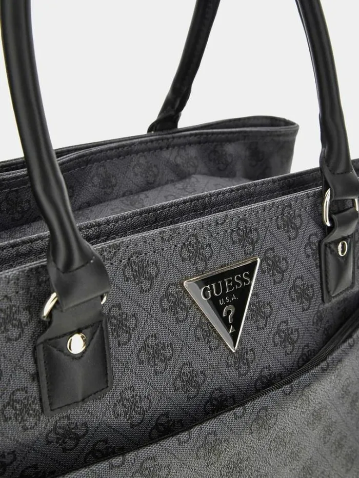 Women Jesco 4g Logo Shopper Black Multi Guess Travel Bags