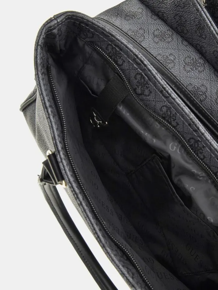 Women Jesco 4g Logo Shopper Black Multi Guess Travel Bags