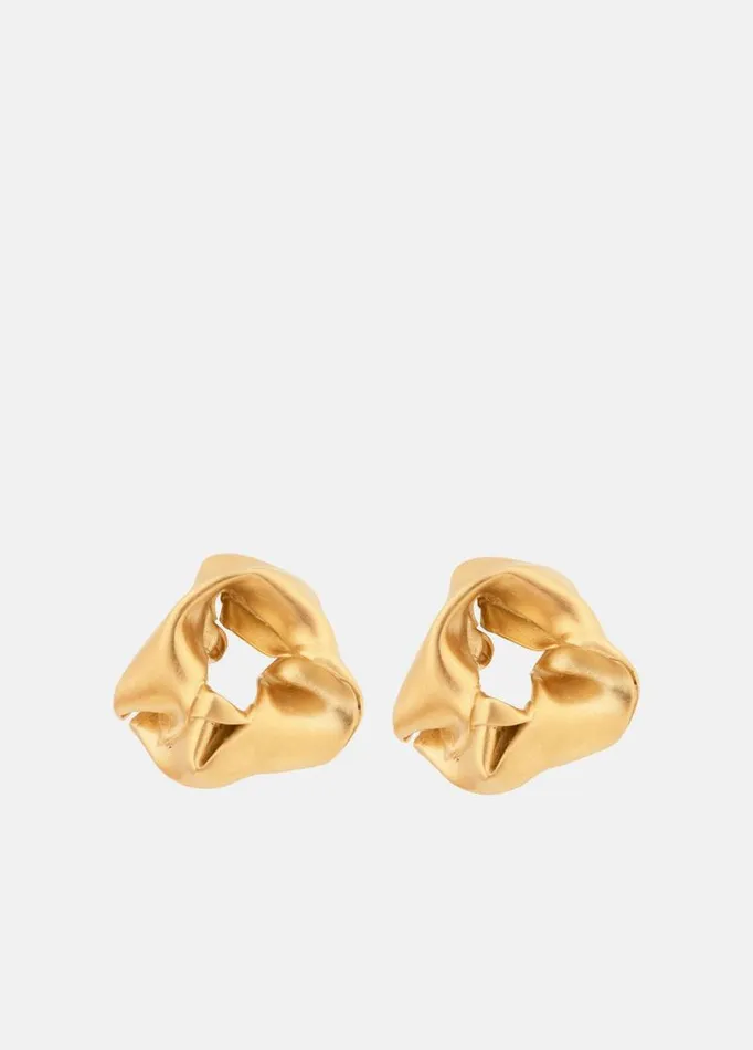 Women Jewelry Vince Completedworks Notsobig Scrunch Earrings Gold