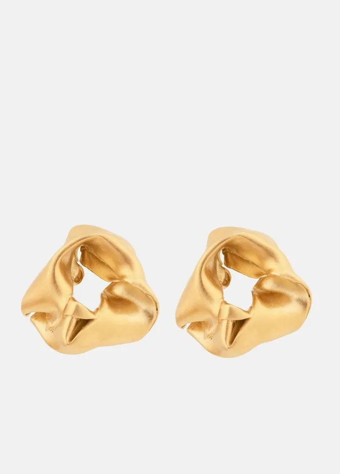 Women Jewelry Vince Completedworks Notsobig Scrunch Earrings Gold