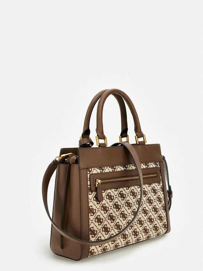 Women Katey 4g Logo Handbag Brown Multi Guess Handbags
