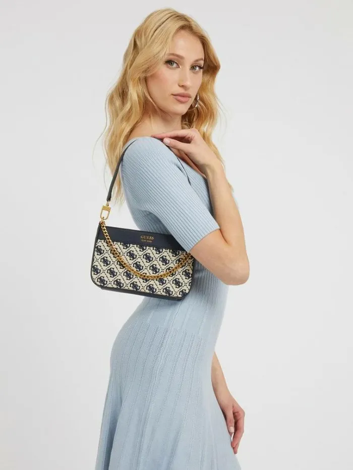 Women Katey 4g Logo Mini Shoulder Bag Blue Multi Guess Shoulder Bags