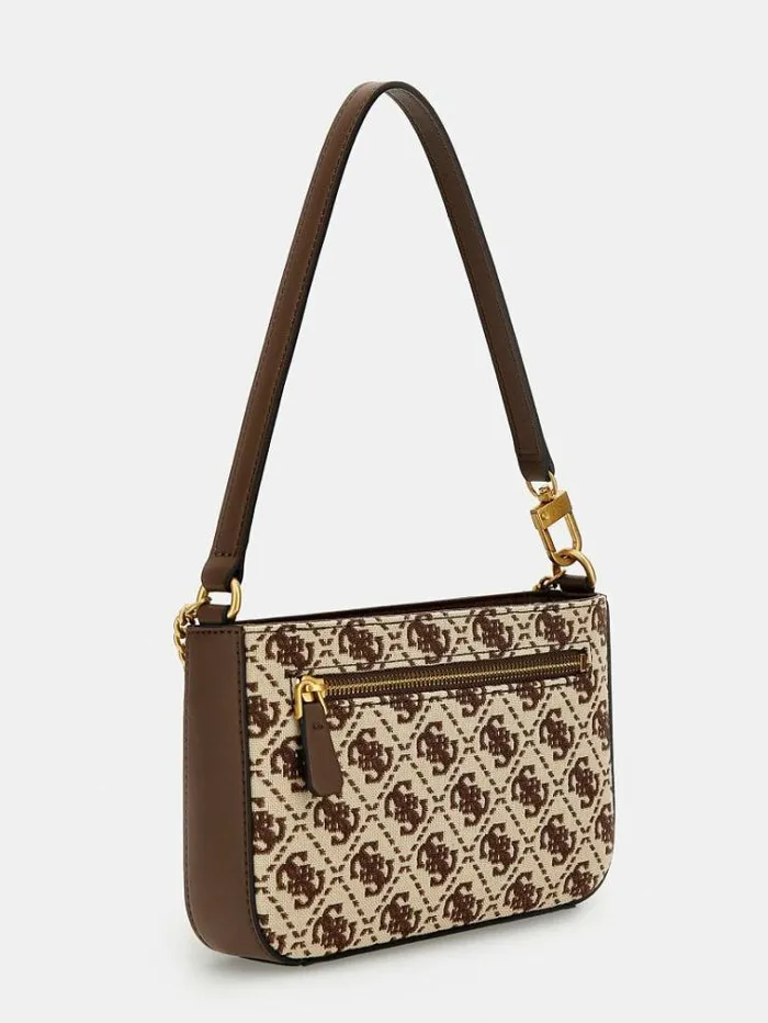 Women Katey 4g Logo Mini Shoulder Bag Brown Multi Guess Shoulder Bags