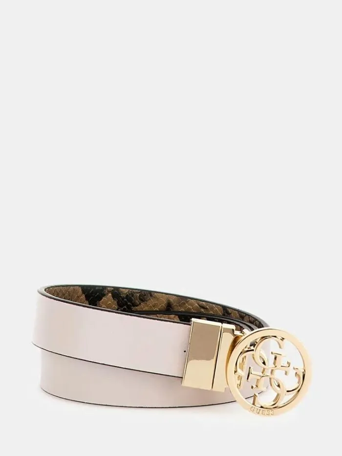 Women Katey Python Belt Multi Beige Guess Belts