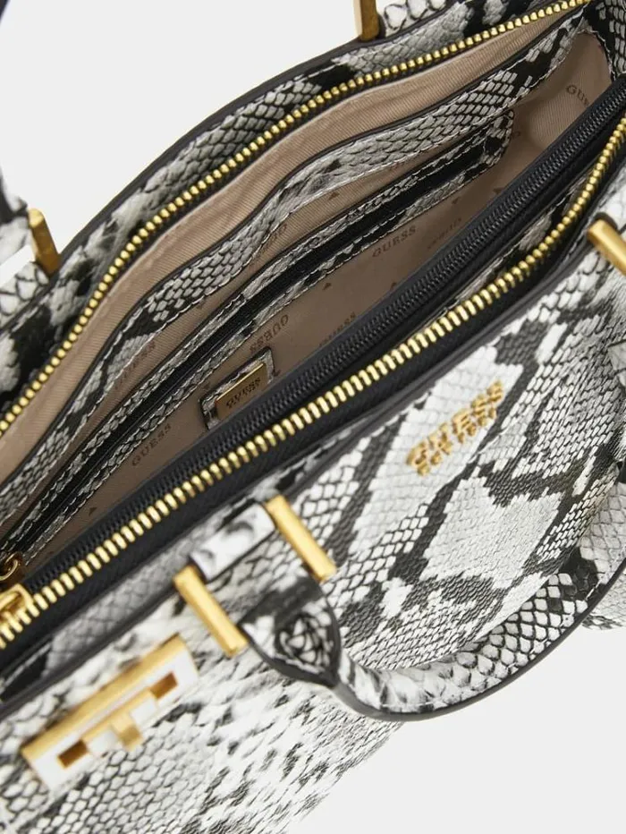 Women Katey Pythonprint Handbag Animalier Guess Handbags