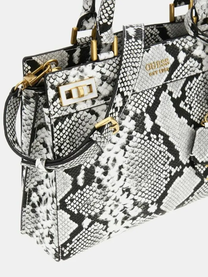 Women Katey Pythonprint Handbag Animalier Guess Handbags