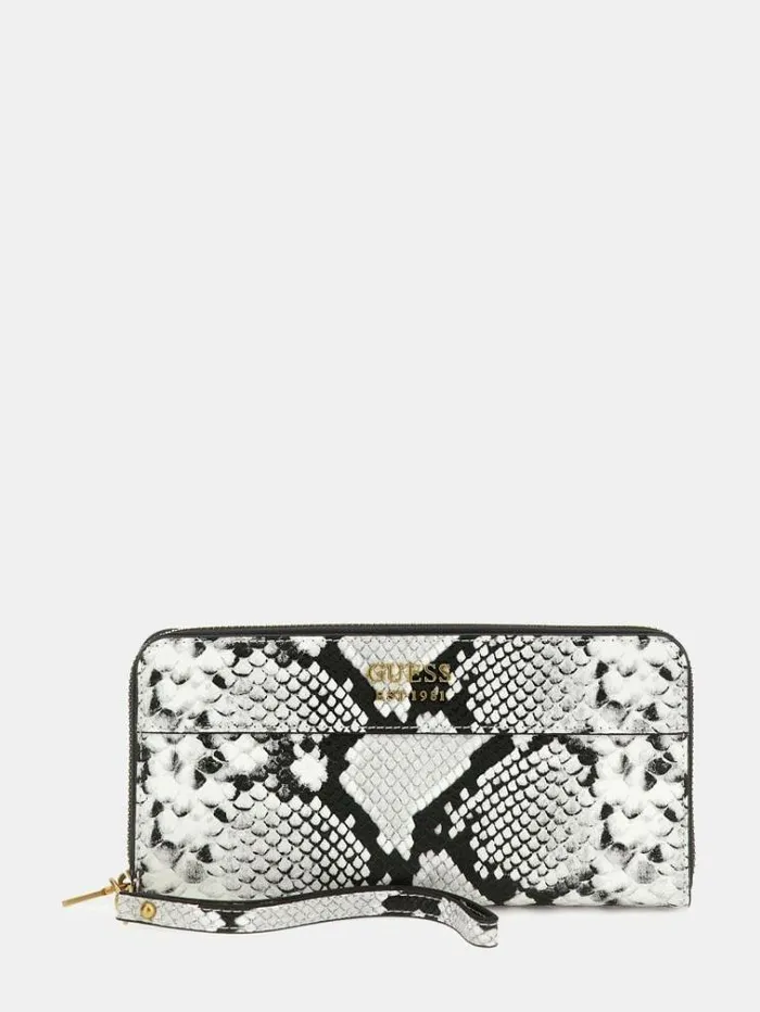 Women Katey Pythonprint Maxi Wallet Animalier Guess Wallets
