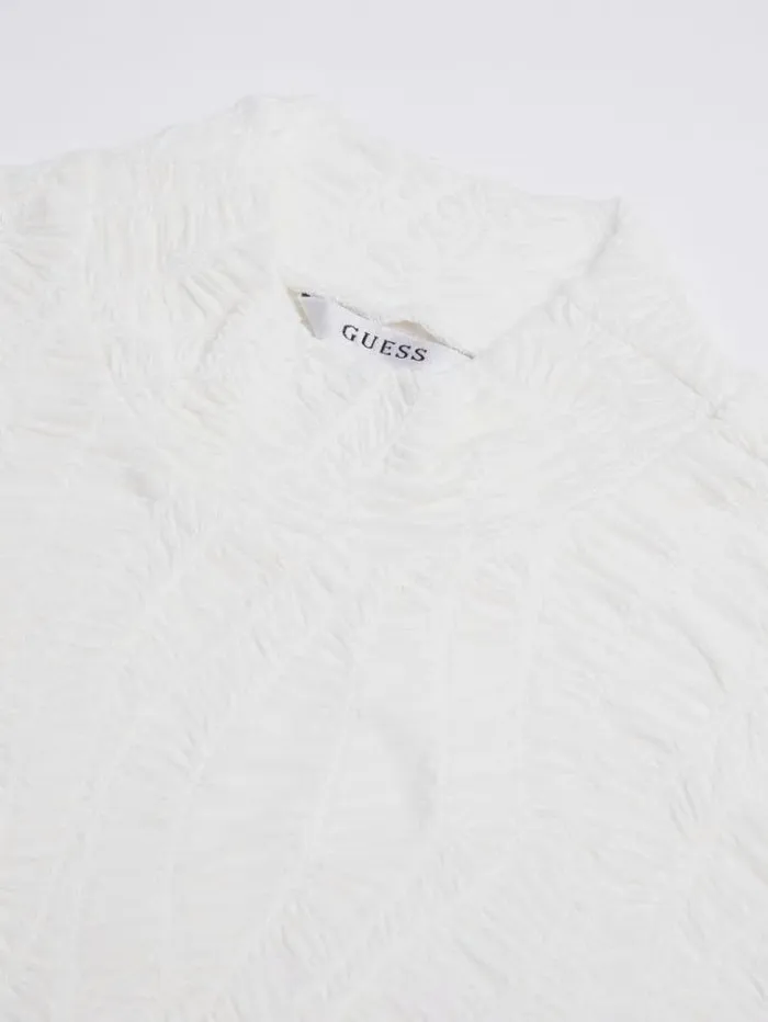Women Lace Top White Guess Tops And Shirts