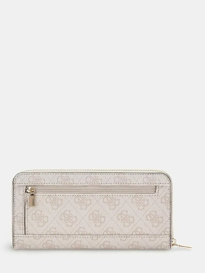 Women Laurel 4g Logo Maxi Wallet White Multi Guess Wallets