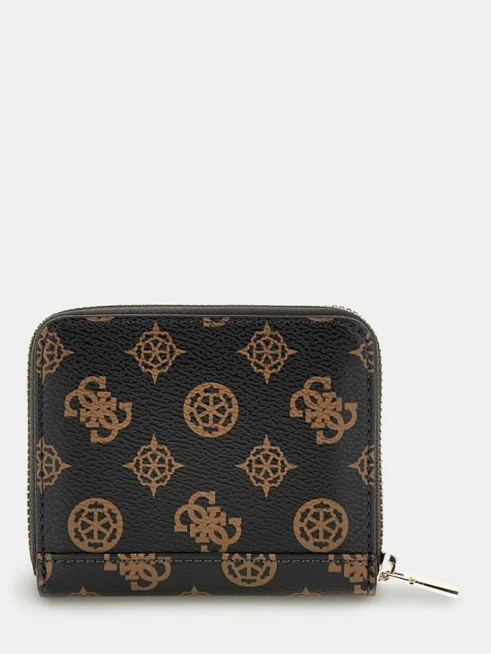 Women Laurel 4g Logo Mini Wallet Dark Brown Guess Wallets