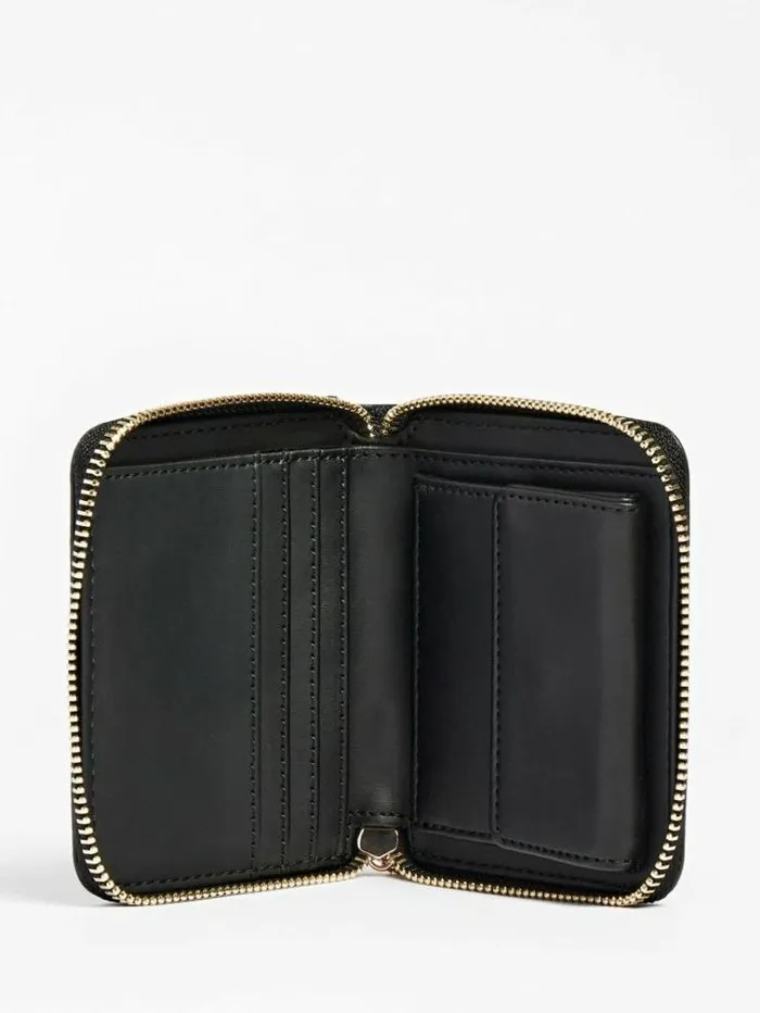 Women Laurel 4g Logo Mini Wallet Dark Grey Guess Wallets