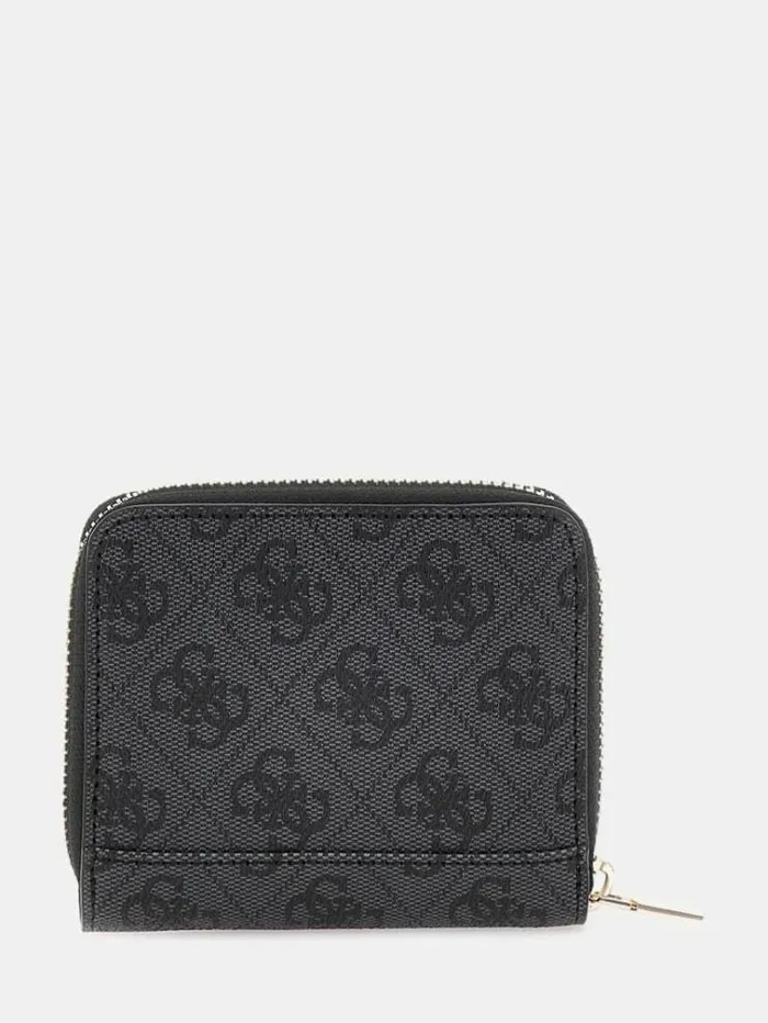 Women Laurel 4g Logo Mini Wallet Dark Grey Guess Wallets