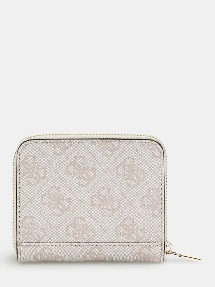 Women Laurel 4g Logo Mini Wallet White Multi Guess Wallets