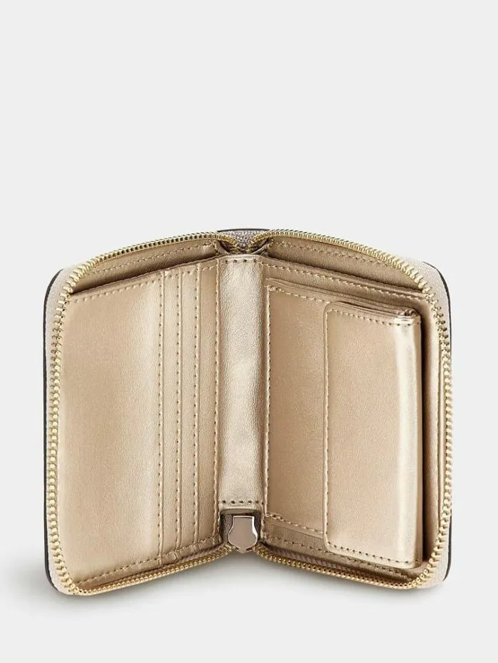Women Laurel 4g Logo Mini Wallet White Multi Guess Wallets