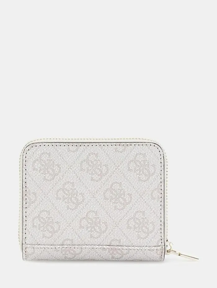 Women Laurel 4g Logo Mini Wallet White Multi Guess Wallets