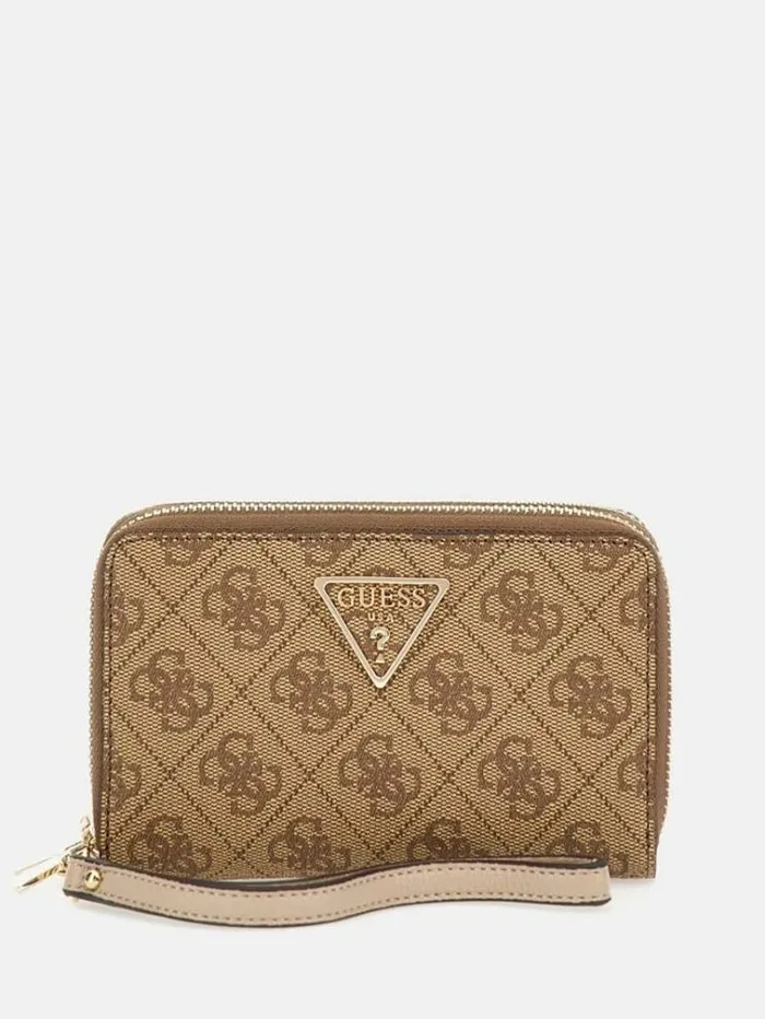 Women Laurel 4g Logo Wallet Beige Guess Wallets