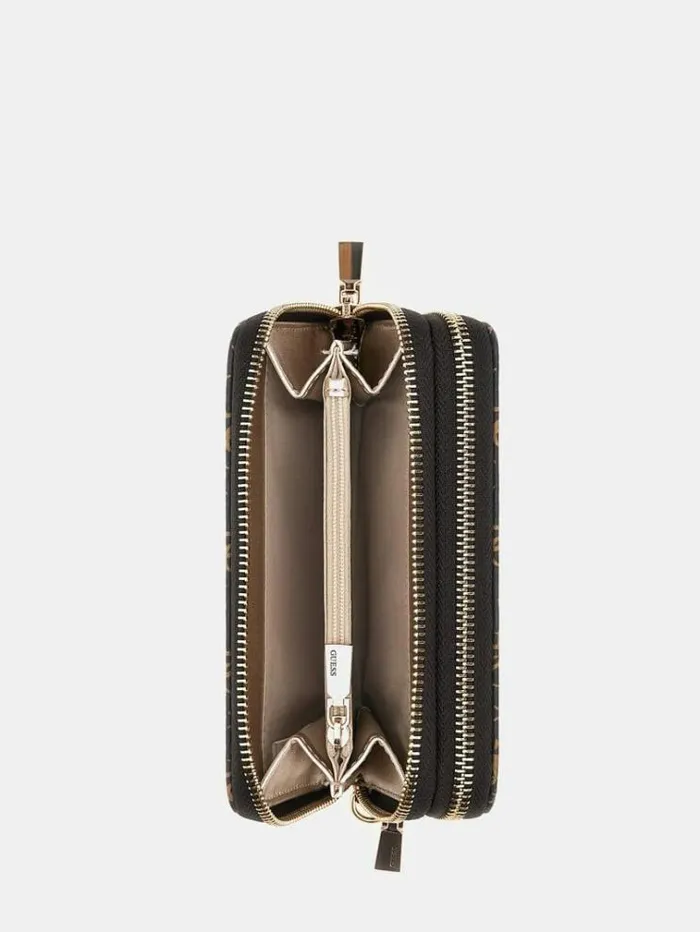 Women Laurel 4g Logo Wallet Brown Multi Guess Wallets