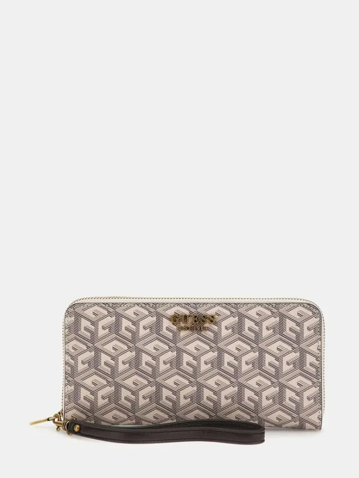 Women Laurel G Cube Logo Maxi Wallet Esl Guess Wallets