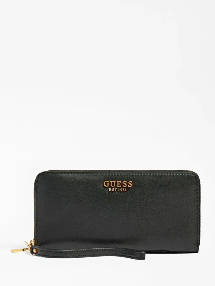 Women Laurel Maxi Wallet Black Guess Wallets
