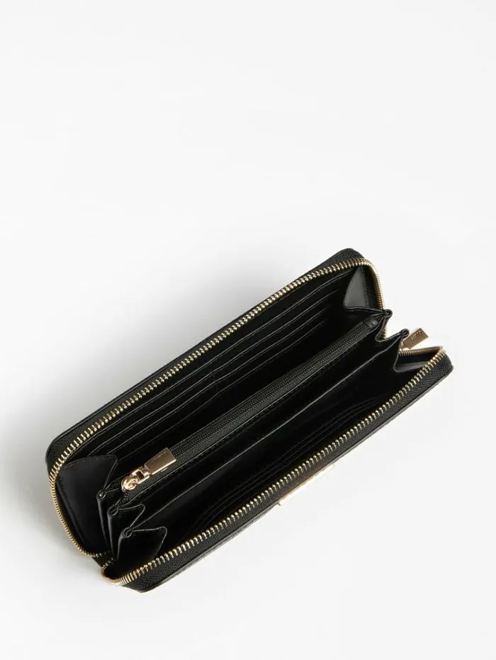Women Laurel Maxi Wallet Black Multi Guess Wallets