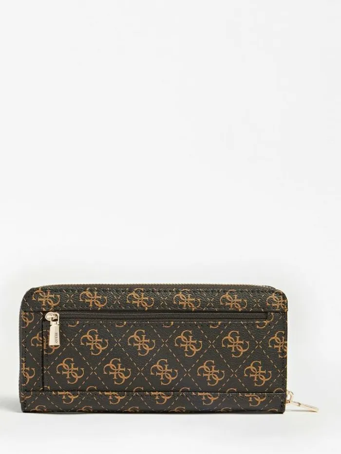 Women Laurel Maxi Wallet Brown Guess Wallets