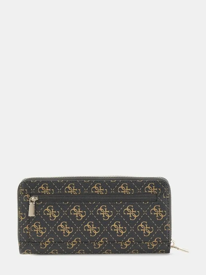 Women Laurel Maxi Wallet Brown Guess Wallets