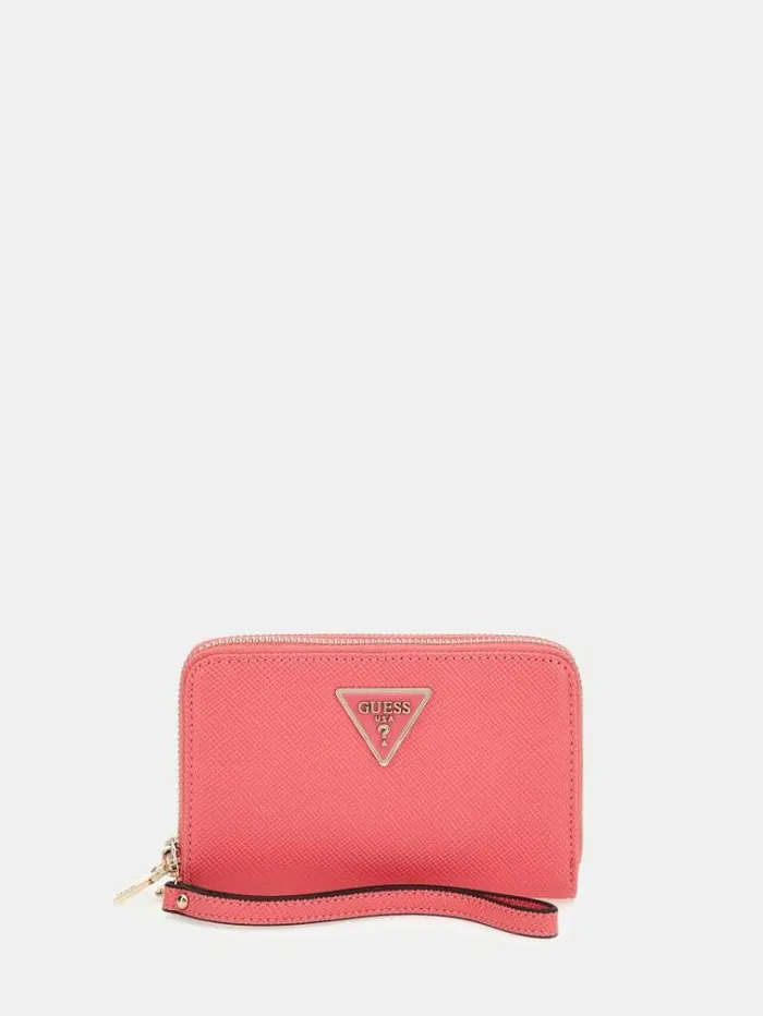 Women Laurel Saffiano Wallet Fuchsia Guess Wallets