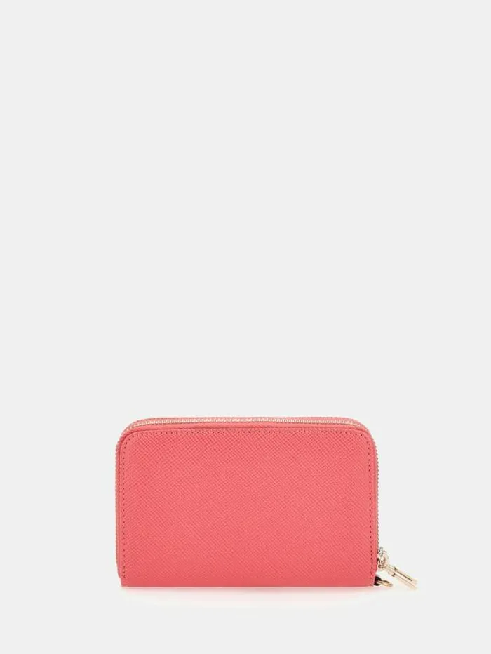 Women Laurel Saffiano Wallet Fuchsia Guess Wallets