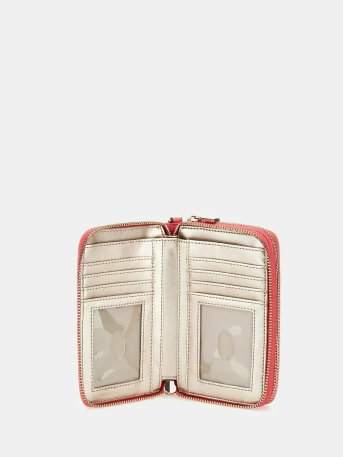Women Laurel Saffiano Wallet Fuchsia Guess Wallets