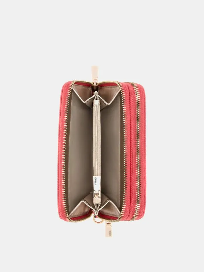 Women Laurel Saffiano Wallet Fuchsia Guess Wallets