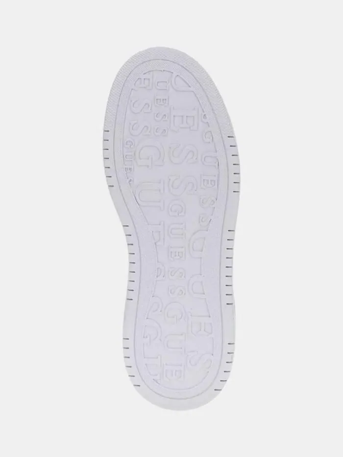 Women Lemmer Denim Logo Sneakers White Multi Guess Sneakers