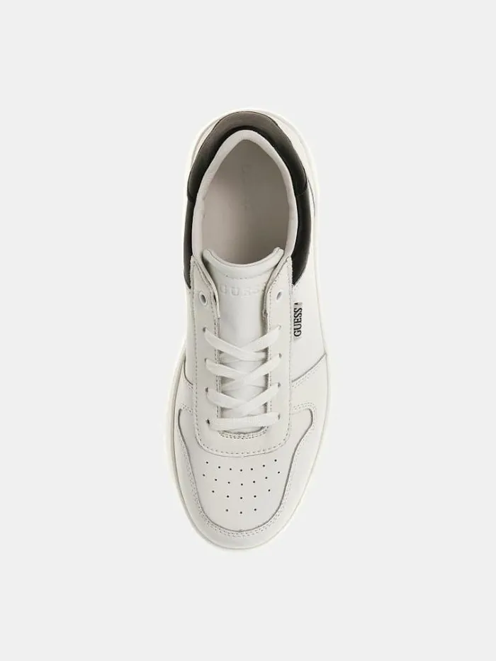 Women Lifet Genuine Leather Sneaker White Multi Guess Sneakers