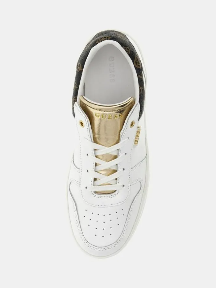 Women Lifet Leatherinsert Sneakers White Guess Sneakers