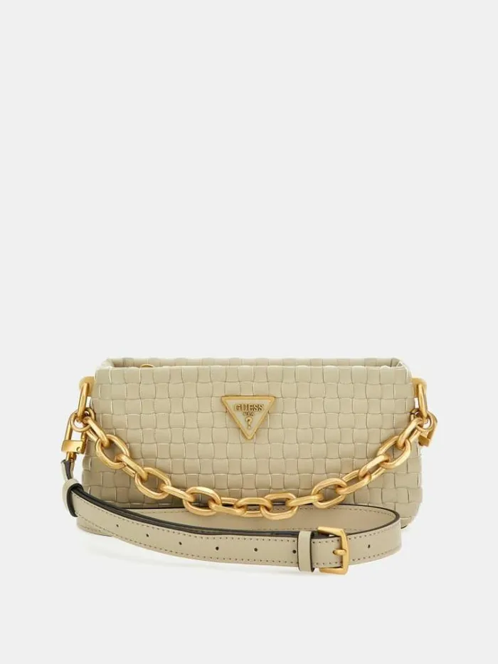 Women Lisbet Woven Mini Crossbody Multi Beige Guess Crossbody Bags