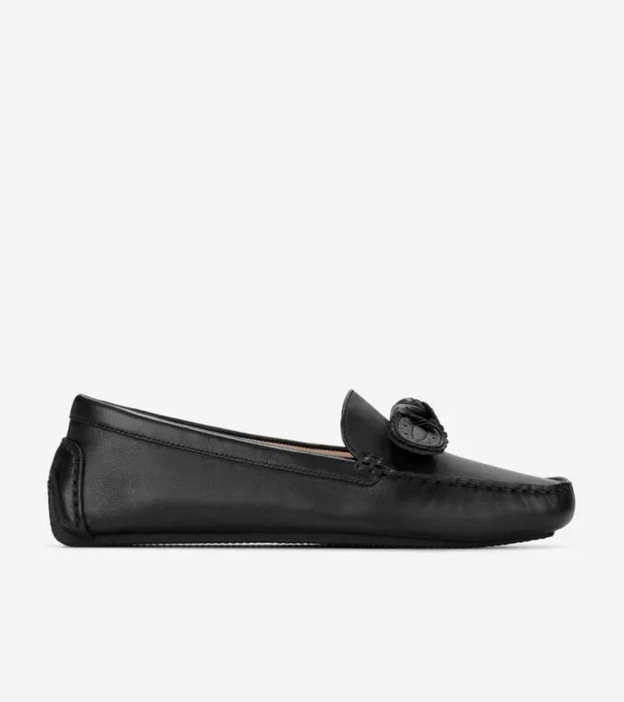 Women Loafers and Drivers Cole Haan Bellport Bow Drivers Black
