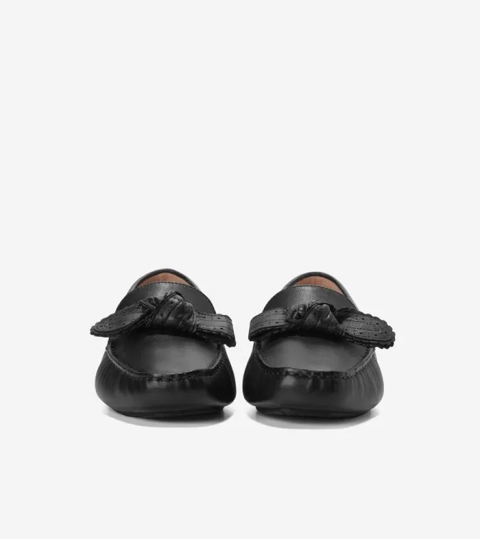 Women Loafers and Drivers Cole Haan Bellport Bow Drivers Black