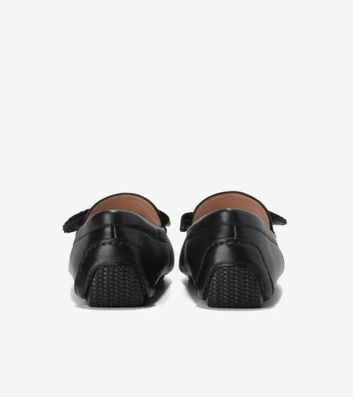 Women Loafers and Drivers Cole Haan Bellport Bow Drivers Black