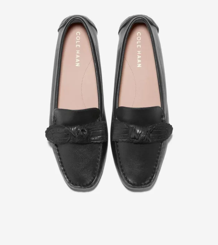 Women Loafers and Drivers Cole Haan Bellport Bow Drivers Black